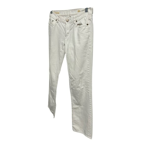 J.Crew Matchstick Womens White Denim Jeans Size 29R Straight Fit Classic Style - Picture 3 of 10